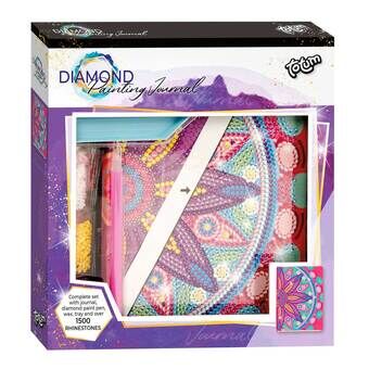 Totum Diamond Painting Diary - Blommande Mandala Rosa