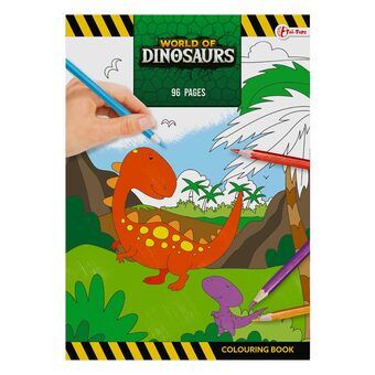 Dinosauriernas värld super målarbok