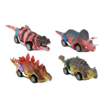 World of Dinosaurs Dino pullback bil, 4 st.