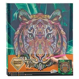 Canvas Diamantmålning Tiger, 30x30cm