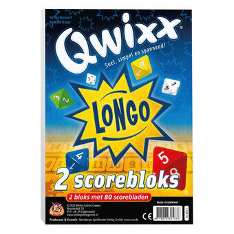 Qwixx longo bloks (ytterligare poängblock)