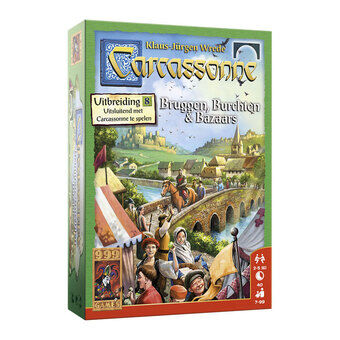 Carcassonne: Expansion Board med broar, slott och basarer