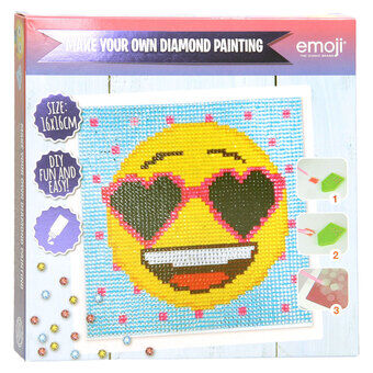 Emoji diamantmålning - glasögon