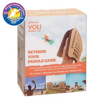 Waboba Voli Paddle Game Catch Toss Game skulle översättas till "Waboba Voli Paddle Game Catch Toss Game" även på svenska. Det är ett namn på en spelprodukt och översättningen förblir densamma.