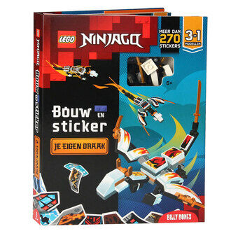 Bygg och klistra ditt eget LEGO Ninjago-drakset med 3 olika modeller.