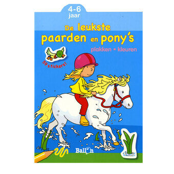 Klistra in och Färga - De sötaste hästarna och ponnyerna, 4-6 år
