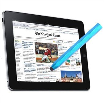 Flikpenna Aluminium Touch Pen (ljusblå)