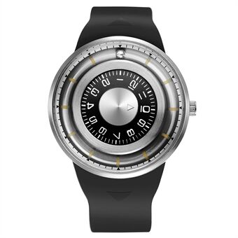 SKONE Creative Dial Silicone Strap Quartz Watch Waterproof Wristwatch