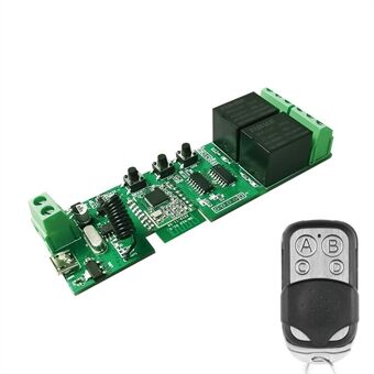 ZB- DIY-S02 2-vägs WiFi Trådlös Smart Switch Inching Självlåsande Relämodul Fjärrkontroll