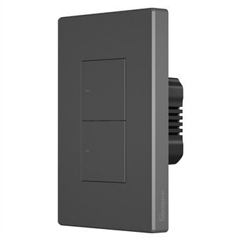 SONOFF M5-2C-120 Smart Wi-Fi Wall Switch Touch Light Switch 2-Gang Fungerar med Alexa / Google Home / Alice / Siri Genvägar - US Plug