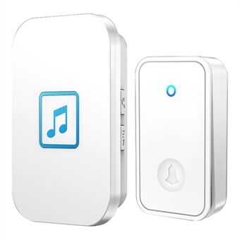 CACAZI FA86 Wireless Smart Doorbell Set 150m Avstånd Sändare / Mottagare Självdriven dörrklocka