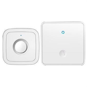 CACAZI FA12 Home Wireless Doorbell 60 Songs Fjärrkontroll Smart Calling Bell (Typ 86 Big Button), 1 sändare+1 mottagare