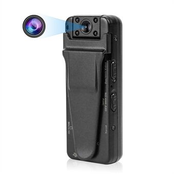V8 HD 1080P Night Vision Motion Detection Minikamera Bärbar videoinspelare med ryggklämma