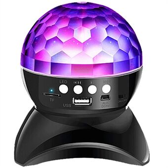 Mini Wireless Bluetooth Speaker with Color Light Support U Disk, TF Card, Aux Input for Home Party, Entertainment