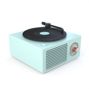 X10 Atomic Bluetooth-högtalare Retro Vinylspelare Desktop Trådlösa Mini Stereohögtalare