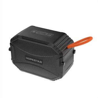 HOPESTAR T8 Bärbar Outdoor Laddningsbar Vattentät Bluetooth-högtalare TF-kort FM Trådlös Musikspelare - Svart