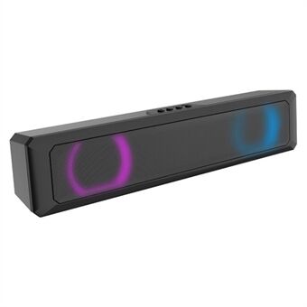 RGB Light Desktop Bluetooth-högtalare Soundbar HiFi Stereo TV Datorhögtalare