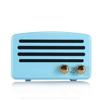 Trådlös Bluetooth-högtalare i retrostil Mini Bärbar TF-kortplats Musikspelare