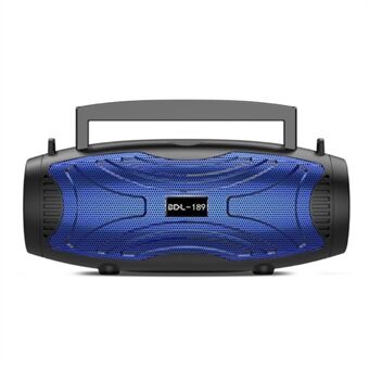 BDL-189 Outdoor Sport Fitness Solar Uppladdningsbar Bluetooth-högtalare Bärbar trådlös musik subwoofer med LED-ficklampa