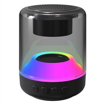 ENKAY HAT- Prince Trådlös Bluetooth 5.0 Minihögtalare RGB-belysning Bärbar TF-kort uppspelning Subwoofer Storlek: S