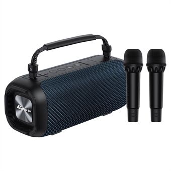 CYBORIS T12 RGB ljushögtalare Bärbar 10400mAh karaoke-högtalare med dubbel mikrofon