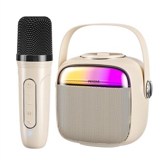 WEKOME D43 karaokemaskin för vuxna och Kids, bärbar Bluetooth karaoke-högtalare med trådlös mikrofon
