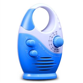 SY-950 Portable Shower Radio AM FM IPX4 Waterproof Battery Powered Speaker with Top Handle