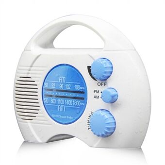 SY-910 Portable IPX4 Waterproof FM AM Radio Shower Hanging Radio Bathroom Splash-proof Speaker