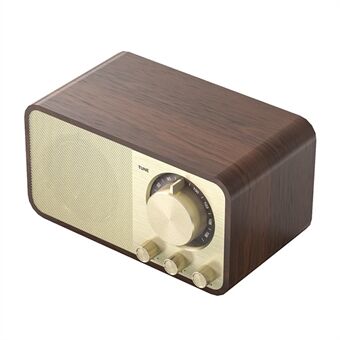 JY-66 Wooden Wireless Bluetooth Speaker Soundbox Super Bass Subwoofer Loudspeaker Support FM Radio TF U Disk Aux In