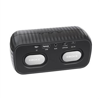 CBOKE BS-175 Bärbar trådlös BT -högtalare FM-radio Uppladdningsbar högtalare Stöd för TF-kort / U Disk / AUX-ingång