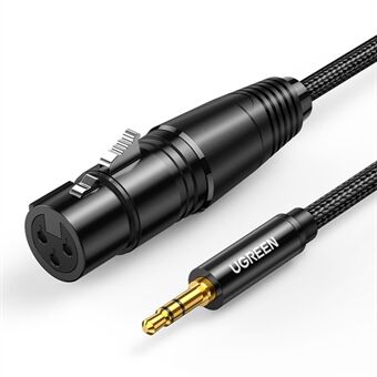 UGREEN 1m 3.5mm Male to XLR Female Audio Cable for Microphone Speakers Sound Consoles Amplifier