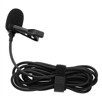 SUNNYLIFE MC490 Lavalier Lapel Wired Microphone Omnidirectional Interview Studio Video Recording Mic with Type