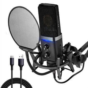 YANMAI X3 Cardioid Condenser Microphone Live Streaming Mic Set with Boom Arm Stand for Conference Karaoke Recording