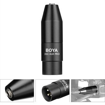 BOYA BY-35C-XLR PRO 3.5mm TRS Mini-Jack Female to XLR Male Adapter Converter Microphone Accessory