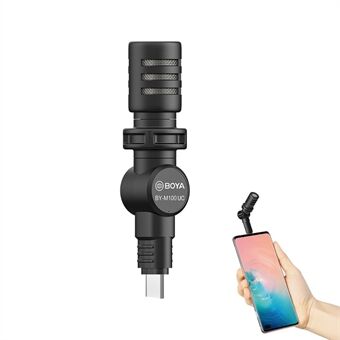 BOYA BY-M100UC USB Type-C Digital Condenser Mic Mini Omnidirectional Microphone for Smartphone Recording