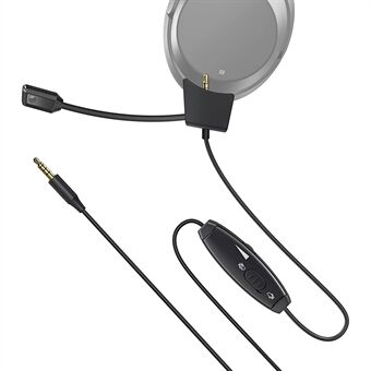 För Sony WH-1000XM3/XM4 Gaming Headset Trådkontroll Mikrofonförlängare Ljudkabel 1,5 m
