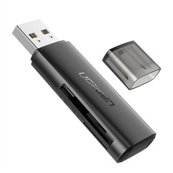 UGREEN 2 i 1 kortläsare USB 2.0 till SD / TF minneskortadapter Smart kortläsare för bärbara tillbehör