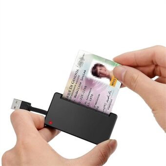 ROCKETEK SCR3 USB 2.0 Smart CAC ID SIM -bankkortsläsare Dator Laptop-kontakt Adapter