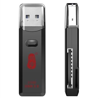 KAWAU C396DUO MINI Series 2-i-1 USB 3.0 5Gbps för SD / TF minneskortläsare Stöd 2 kort samtidigt