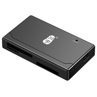 KAWAU C233 USB 2.0 480 Mbps höghastighets datorminneskortläsare för SD / CF / TF / MS-kortläsare