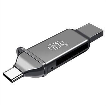 KAWAU C371 USB 3.0+Typ C portabel kortläsare för SD TF MicroSD PC / Laptop / Smart Phone / Tablet