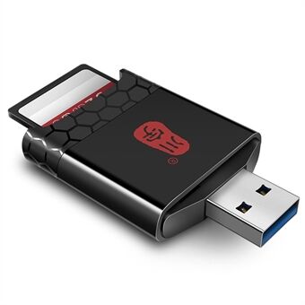 KAWAU C362 2 i 1 USB 3.1 till SD / TF kortläsaradapter för SD / TF UHS-II 4.0 minneskort