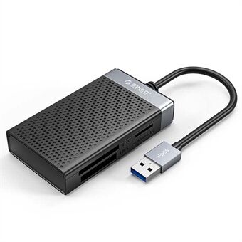ORICO CL4T-A3-BK-BP 4-i-1 USB-A3.0 kortläsare med TF / SD / CF / MS-portar 5 Gbps överföringshastighet Bärbar minneskortläsare (samtidig läsning)