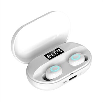 A41 TWS Bluetooth 5.0 Stereo Sport Headset Digital Display Trådlösa hörlurar Mini hörlurar