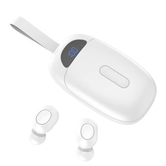 JS25 Bluetooth 5.0 TWS Stereoljud Sporthörlurar Digital Display In-ear trådlösa spelheadset