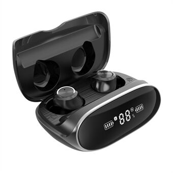 B-X13 TWS Bluetooth-hörlurar BT 5.0 vattentäta sporthörlurar Batteri med stor kapacitet HD-ljud in-ear-öronsnäckor med digital skärm