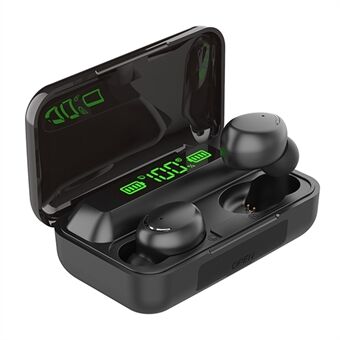 TWS-F95 Trådlösa hörsnäckor Bluetooth TWS Headset IPX7 Vattentäta bärbara hörlurar med LED-indikator / Digital Display Laddningsfodral