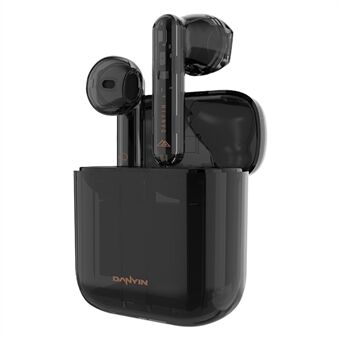 DANYAN W2 TWS Trådlöst Bluetooth 5.3-headset med låg fördröjning HiFi-ljudhörlurar Gaming Sporthörlurar med laddningsfodral