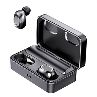 MCHOSE T5 II Trådlösa Bluetooth-hörlurar Touch Control HiFi-ljud TWS-hörlurar Sporthörlurar med digital batteriskärm - svart