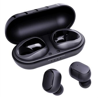 T6 Stereoljud Semi-in-ear Bluetooth Headset Brusreducering TWS hörlurar för Apple / Android - Svart